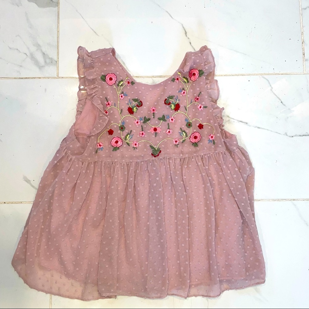 Pink Floral Babydoll Top